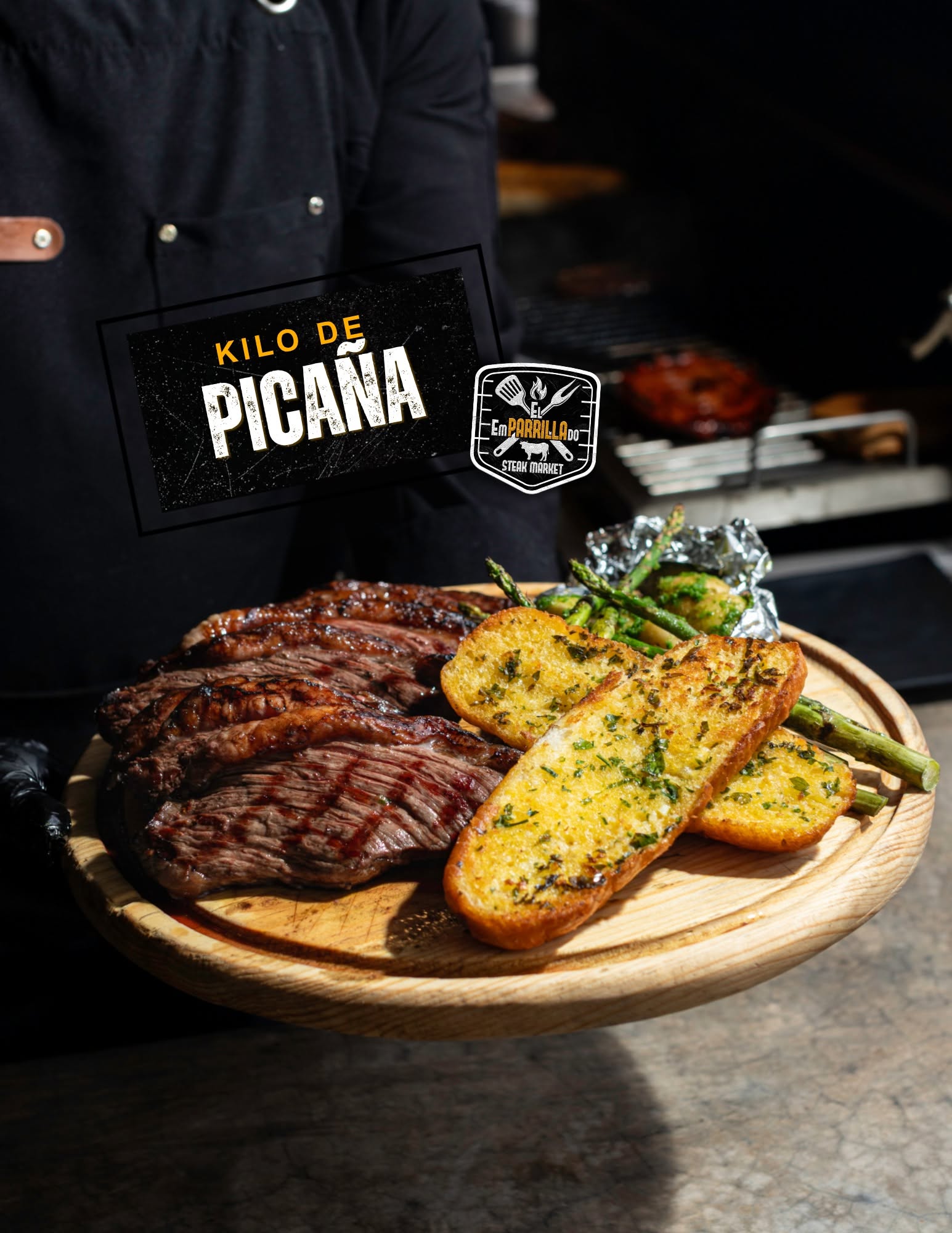 Chuletas a la parrilla El Emparrillado